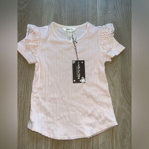 NWT Matilda Jane Enchanted Garden Wonder and Wander Ruffle Top